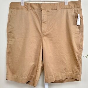 Gap Women’s Khaki Bermuda Shorts High-Rise Size 14 NWT